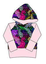 Load image into Gallery viewer, Glitter Fliers Grow With Me Hoodie (or Crewneck)
