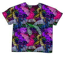 Load image into Gallery viewer, Glitter Fliers Ladies' Oversized Tee