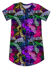 Load image into Gallery viewer, Glitter Fliers Ladies' T-Shirt Dress