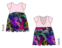 Load image into Gallery viewer, Glitter Fliers Low Back Dress