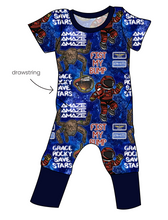 Load image into Gallery viewer, Grace and Rocky Grow With Me Pants And Shorts Romper