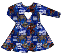 Load image into Gallery viewer, Grace and Rocky Molly Heart Back Twirly Dress