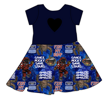Load image into Gallery viewer, Grace and Rocky Molly Heart Back Twirly Dress