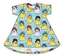 Load image into Gallery viewer, Cheer Ducks Basic T-Shirt Dress