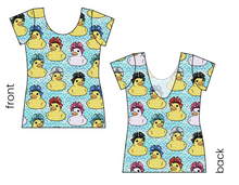 Load image into Gallery viewer, Cheer Ducks Ladies' Low Back Ballerina Tee