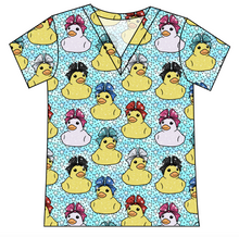 Load image into Gallery viewer, Cheer Ducks Ladies' Slouchy V-Neck Tee