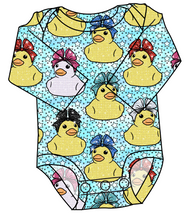 Load image into Gallery viewer, Cheer Ducks Lap Neck Bodysuit