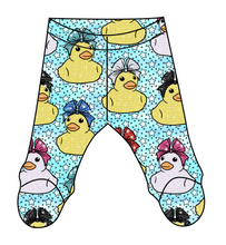 Load image into Gallery viewer, Cheer Ducks Newborn Footed Pants