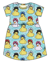 Load image into Gallery viewer, Cheer Ducks Play Dress