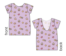 Load image into Gallery viewer, Cutie Treats Low Back Ballerina Tee