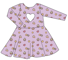 Load image into Gallery viewer, Cutie Treats Molly Heart Back Twirly Dress