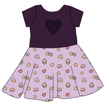 Load image into Gallery viewer, Cutie Treats Molly Heart Back Twirly Dress