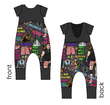 Load image into Gallery viewer, Dungeon Crawlers Low Back Romper and Bubble Romper