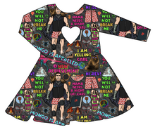 Load image into Gallery viewer, Dungeon Crawlers Molly Heart Back Twirly Dress