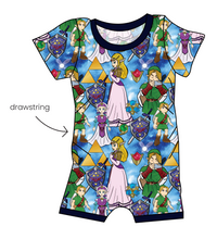 Load image into Gallery viewer, Hero Of Time Grow With Me Pants And Shorts Romper