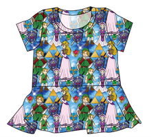 Load image into Gallery viewer, Hero Of Time Ladies' Peplum Top