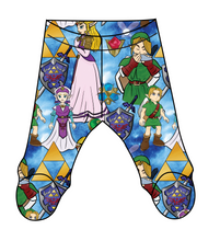 Load image into Gallery viewer, Hero Of Time Newborn Footed Pants