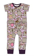 Load image into Gallery viewer, Kawaii Kitty Bennett Pants and Shorts Length T-Shirt Romper