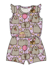 Load image into Gallery viewer, Kawaii Kitty Ivy Summer Romper