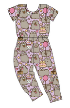 Load image into Gallery viewer, Kawaii Kitty Kids Ivy Pants Length Romper