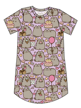 Load image into Gallery viewer, Kawaii Kitty Ladies' T-Shirt Dress
