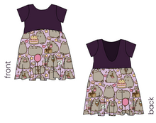 Load image into Gallery viewer, Kawaii Kitty Low Back Dress