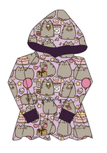 Load image into Gallery viewer, Kawaii Kitty Peplum Hoodie (or Crewneck)