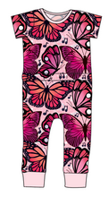 Load image into Gallery viewer, Musical Butterflies Bennett Pants and Shorts Length T-Shirt Romper