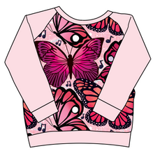 Load image into Gallery viewer, Musical Butterflies Classic Hoodie (or Crewneck)