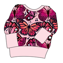 Load image into Gallery viewer, Musical Butterflies Grow With Me Hoodie (or Crewneck)