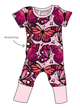 Load image into Gallery viewer, Musical Butterflies Grow With Me Pants And Shorts Romper
