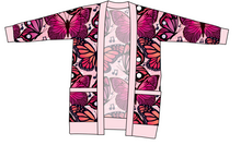 Load image into Gallery viewer, Musical Butterflies Ladies' Grandpa Cardigan