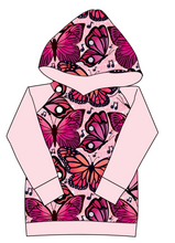 Load image into Gallery viewer, Musical Butterflies Ladies Hoodie