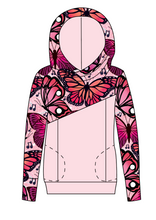 Load image into Gallery viewer, Musical Butterflies Ladies Hoodie