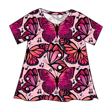 Load image into Gallery viewer, Musical Butterflies Ladies' Swing Tee