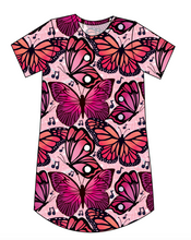 Load image into Gallery viewer, Musical Butterflies Ladies' T-Shirt Dress