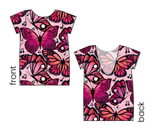 Load image into Gallery viewer, Musical Butterflies Low Back Ballerina Tee