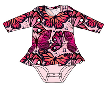 Load image into Gallery viewer, Musical Butterflies Peplum Top