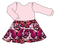 Load image into Gallery viewer, Musical Butterflies Prairie Dress