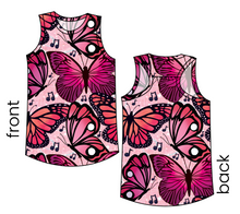 Load image into Gallery viewer, Musical Butterflies Summer Tank