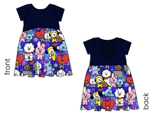 Load image into Gallery viewer, Musical Cuties Low Back Dress