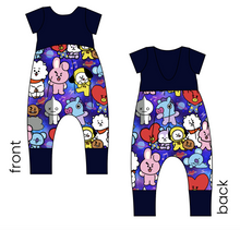Load image into Gallery viewer, Musical Cuties Low Back Romper and Bubble Romper