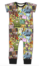Load image into Gallery viewer, Poke Utopia Bennett Pants and Shorts Length T-Shirt Romper