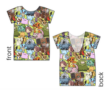 Load image into Gallery viewer, Poke Utopia Low Back Ballerina Tee