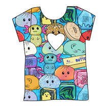 Load image into Gallery viewer, Viral Squishies Cambria Heart Back Tee