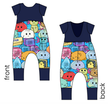 Load image into Gallery viewer, Viral Squishies Low Back Romper and Bubble Romper