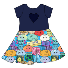 Load image into Gallery viewer, Viral Squishies Molly Heart Back Twirly Dress