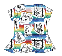 Load image into Gallery viewer, Wimpy Doodles Ladies' Peplum Top