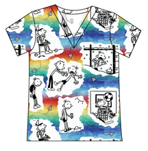 Load image into Gallery viewer, Wimpy Doodles Ladies' Slouchy V-Neck Tee