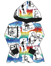 Load image into Gallery viewer, Wimpy Doodles Peplum Hoodie (or Crewneck)